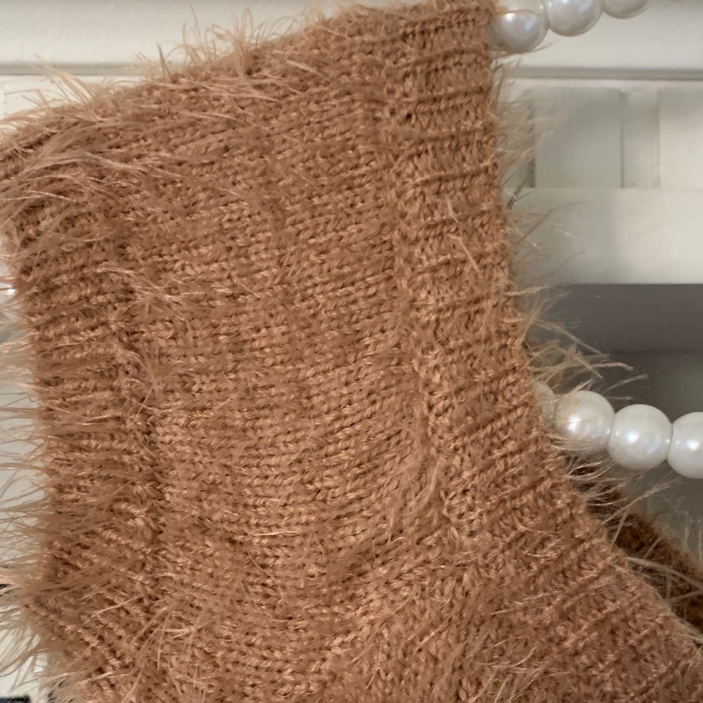 Étoohe Studios Tan Crop Top Sweater - Picture 3 of 4
